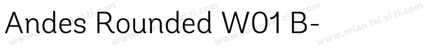 Andes Rounded W01 B字体转换